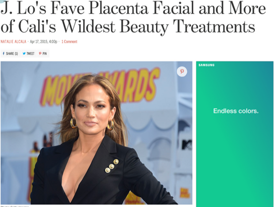 J-Lo's Fav Facial